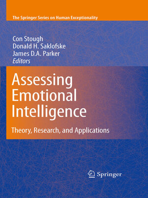 cover image of Assessing Emotional Intelligence